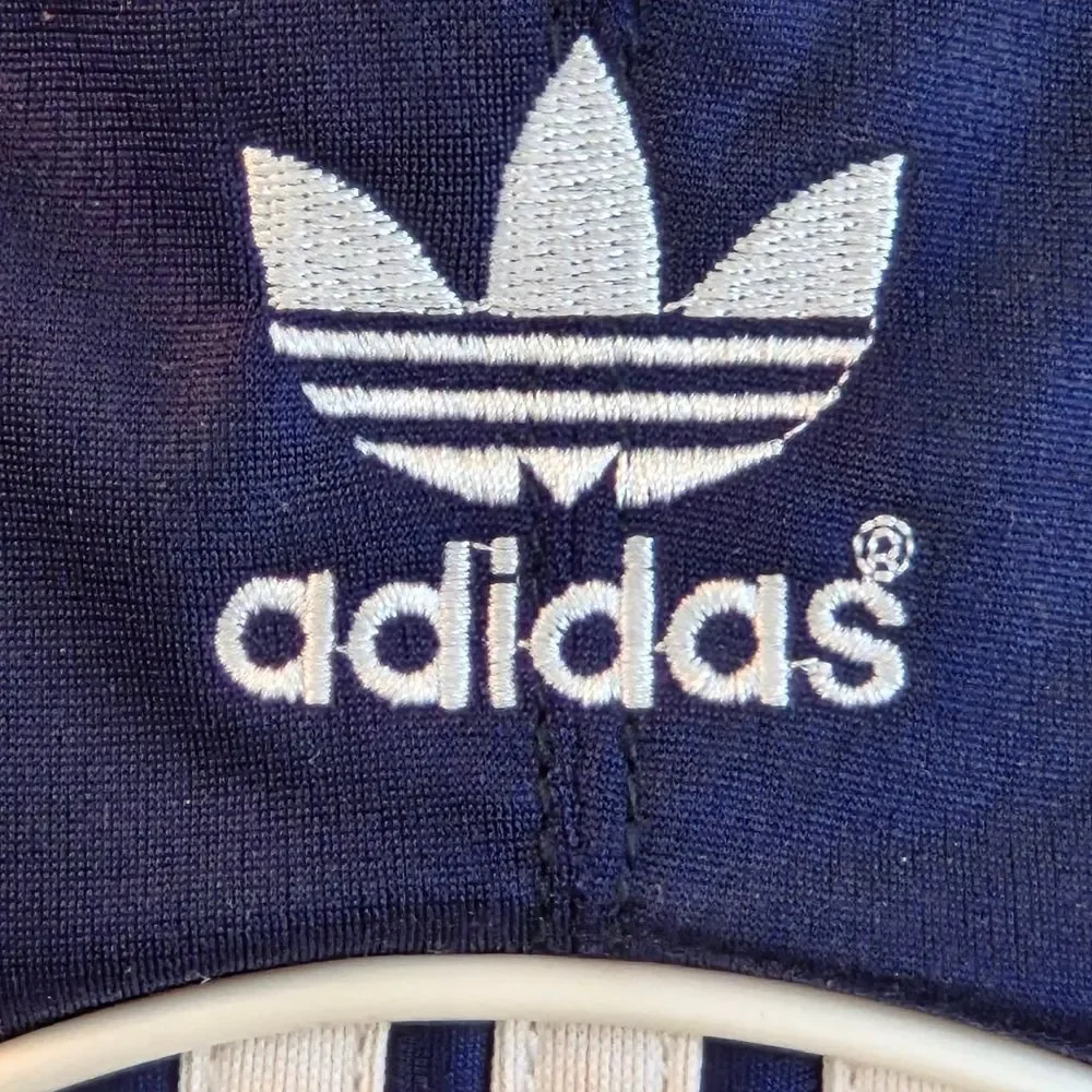Adidas NWOT VINTAGE Mini Backpack Blue with Trefoil logo zipper pulls UNISEX